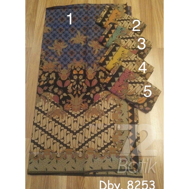 KAIN BATIK PREMIUM Bahan Dobby Dobi Dobbi Dolbi Warna Hitam Biru Coklat 723407 Cap 72 Jarik Jarit Sa