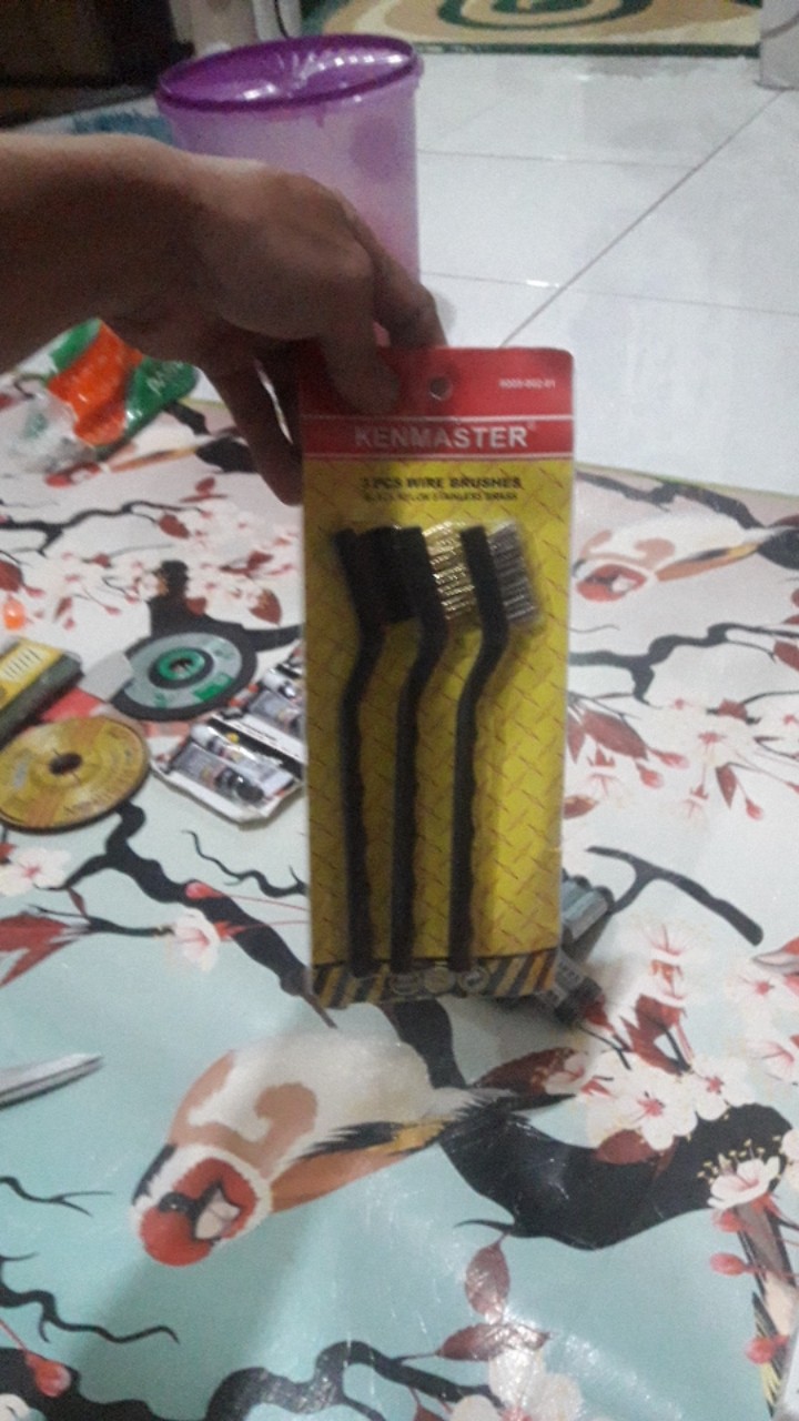 Kenmaster Sikat 3 In 1 Set Kawat Mini Set 3pcs 3 Pcs Sikat 3 In 1 Set