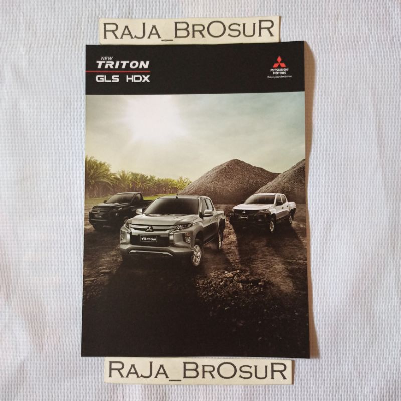 Poster brosur mitsubishi new Triton GLS HDX 2019