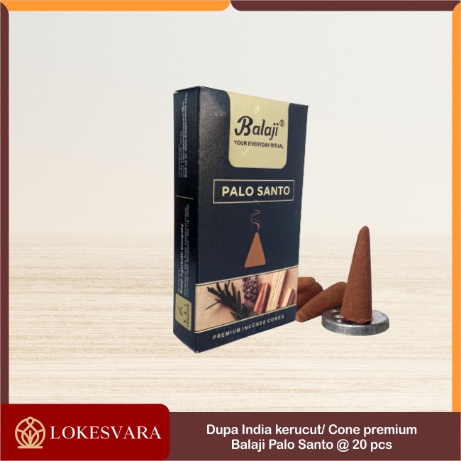 Dupa Hio Buhur Buhkur Wangi Harum India Aromaterapi Balaji Kerucut Cone Tumpeng Premium