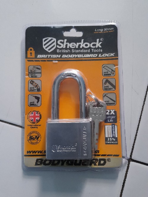 Gembok Sherlock Bodyguard 50mm Leher Panjang