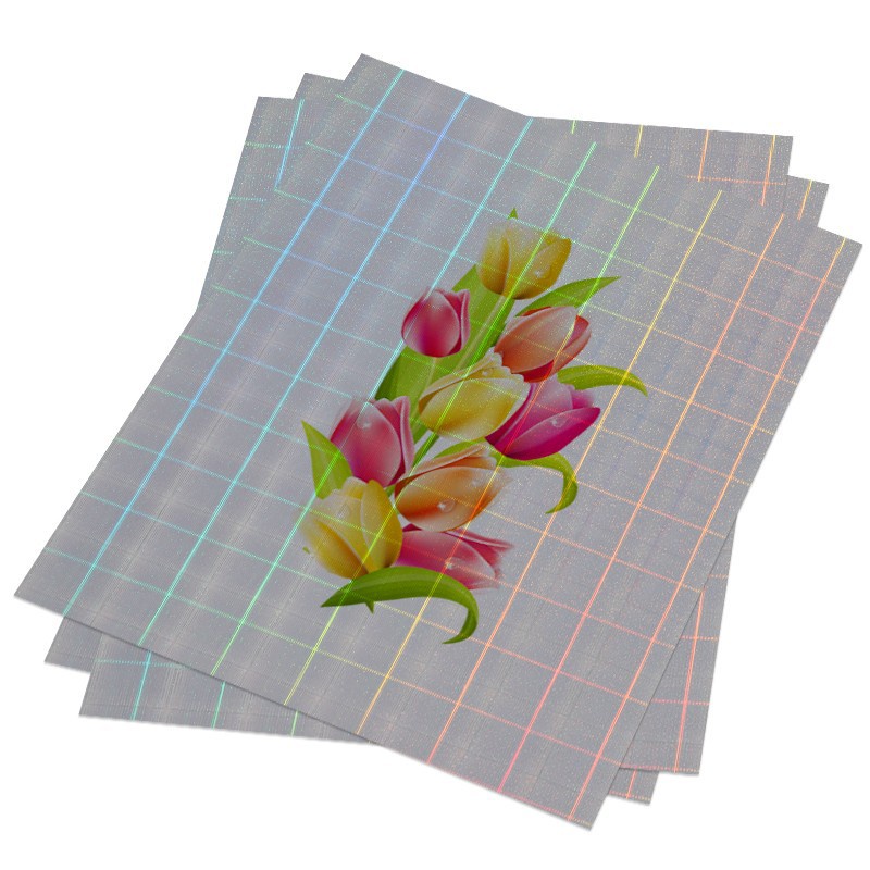 10pcs Stiker Kertas Ukuran A4 Motif Titik-Titik Laser Tahan Air Cepat Kering