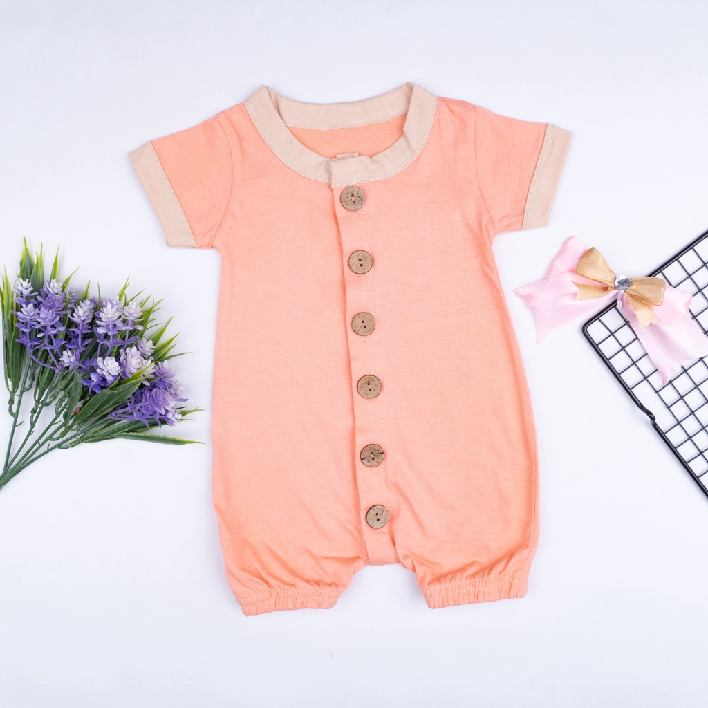 Jumper Lullaby Bayi 0-2 Tahun | Playsuit Button Romper Baju Anak Bayi-2