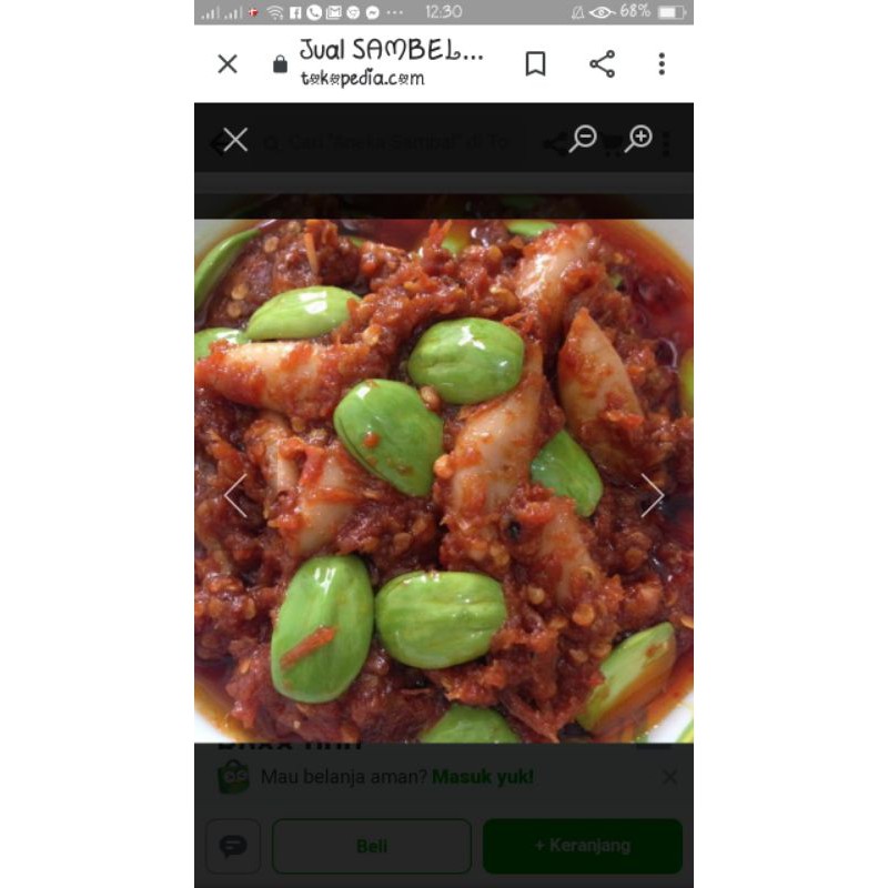 

Sambel cumi asin petet