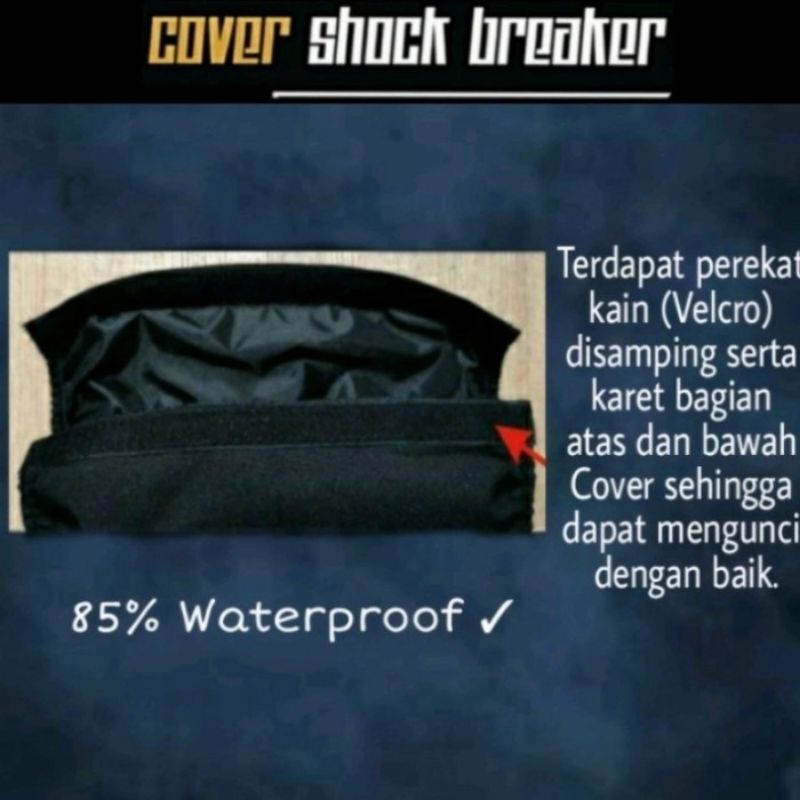 Sarung shock breaker dan cover shock belakang Motor Universal Bahan Nylon Anti Air mio baet