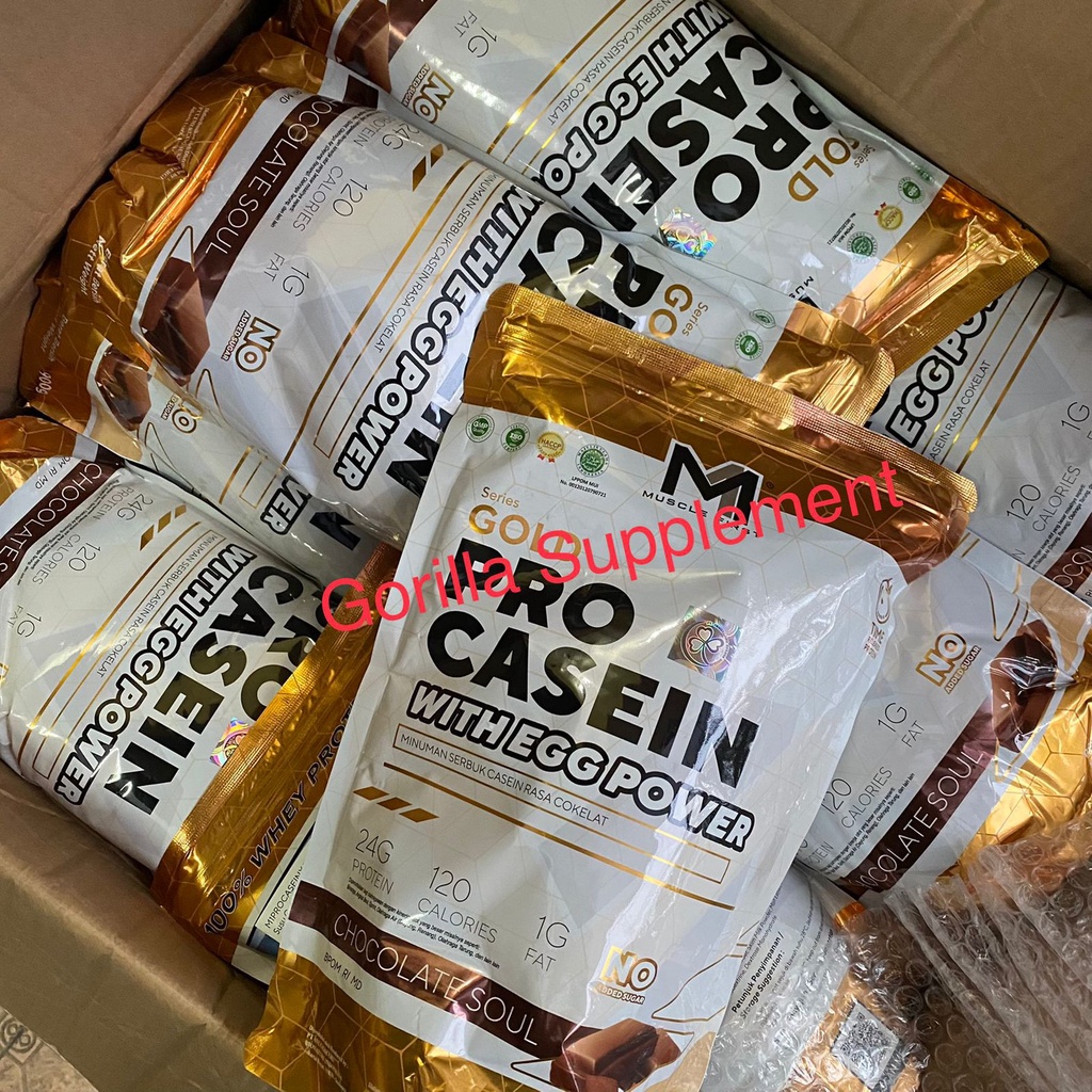 MuscleFirst Pro Casein 2lbs 900 gram Gold Series Muscle first m1 nutrion BPOM HALAL MUI