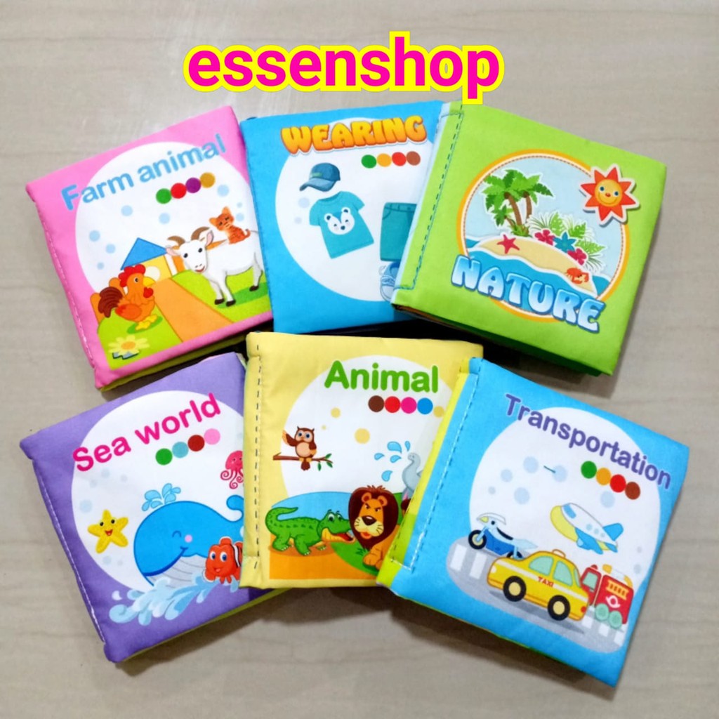 Softbook Buku Kain Bayi Baby Cloth Book mainan edukasi bayi