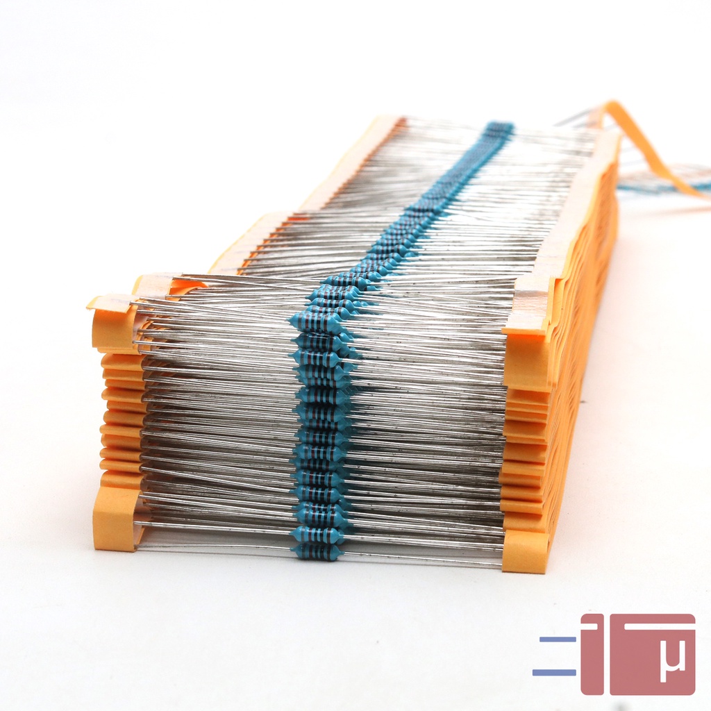 x10 Resistor 820R 820 Ohm 1/4W Metal Film 1% Taiwan Kaki Tembaga