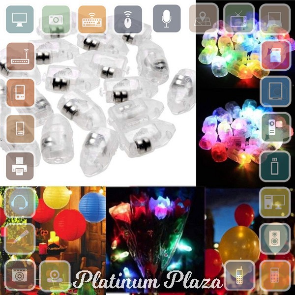 Lampu Balon LED Multifungsi 50PCS - Multi-Color`9FK3S2-