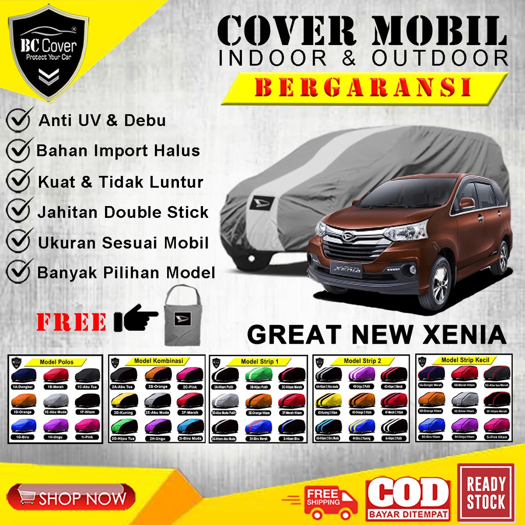 Body Cover Mobil Great New Xenia, Sarung Mobil Great New Xenia, Selimut Pelindung Tutup Jas Mantol Kerudung Penutup Mobil Xenia Outdoor