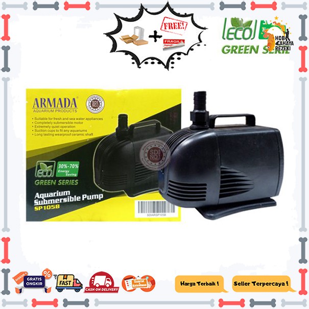 POMPA AIR CELUP AQUARIUM ARMADA SP 105 B SP105B SUBMERSIBLE PUMP