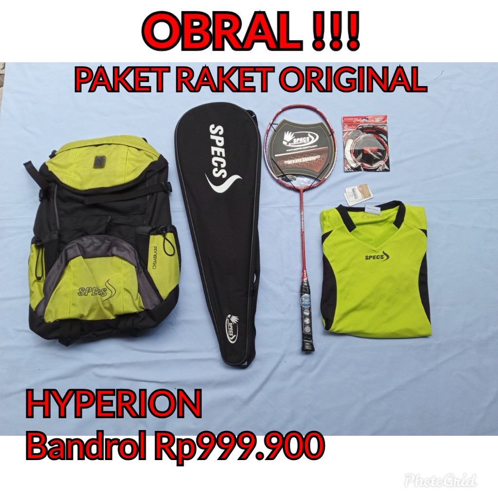 OBRALLL  PAKET RAKET ORIGINAL SPECS HYPERION