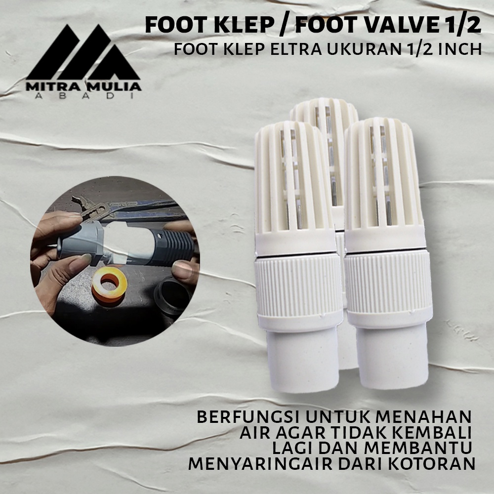 Foot Klep / Foot Valve Jumbo Ukuran 1/2 Inci