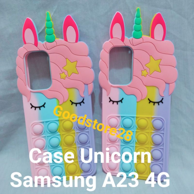 Samsung A23 4G Casing Pop It Unicorn 3D Case Hp Samsung A23 4G Popit Murah Lembut Terbaik