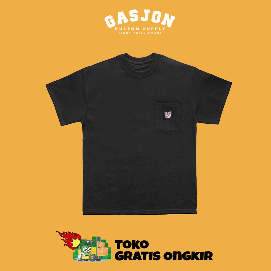 KAOS DISTRO KANTONG DADA STREET WEAR JAKARTA JANGAN TIDUR POCKET T
