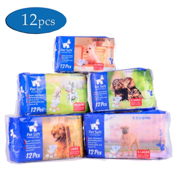 Pet Soft Diaper XL Popok Anjing Kucing Betina Jantan Pampers Diapers