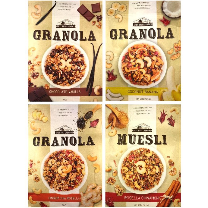 

East Bali Cashews Granola - 400 Gr