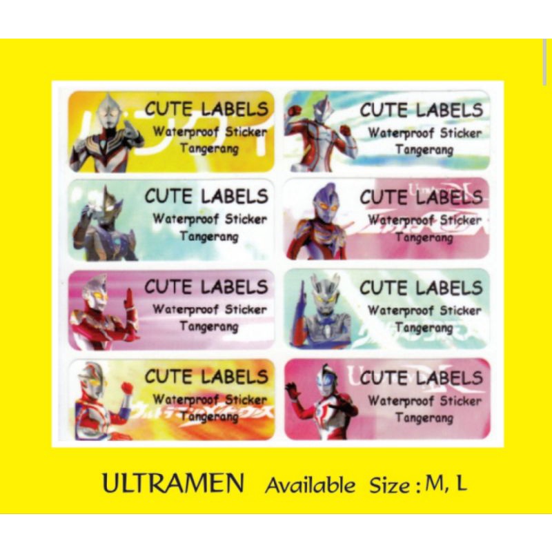 

Label Nama Import Waterproof "ULTRAMAN" Uk.L, M