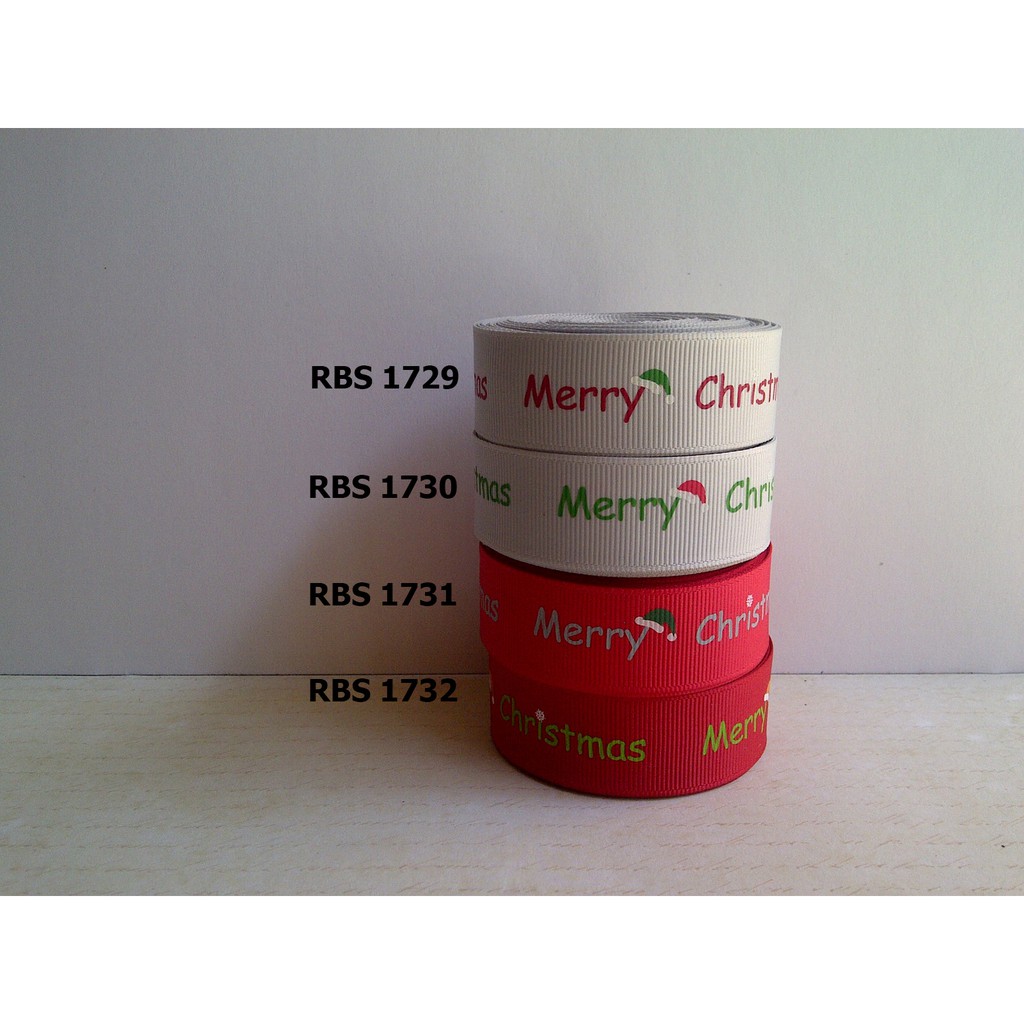 

(10 yard) Pita Grosgrain Motif Natal Sale 1729,1730,1731,1732 | Pita Motif Christmas | Toko Bahan Craft | Ikeya Pusat Pita