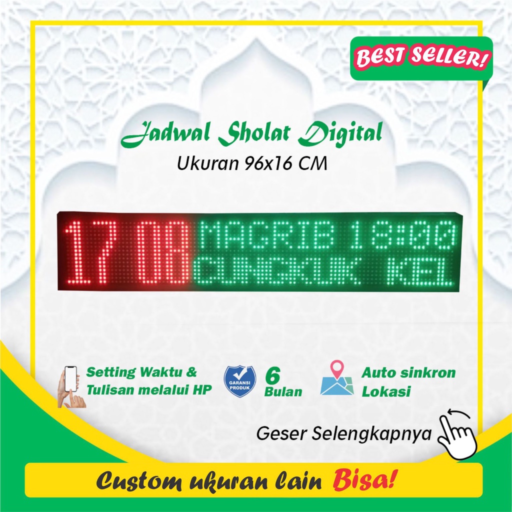 JADWAL SHOLAT DIGITAL JAM DIGITAL MASJID JAM SHOLAT DIGITAL