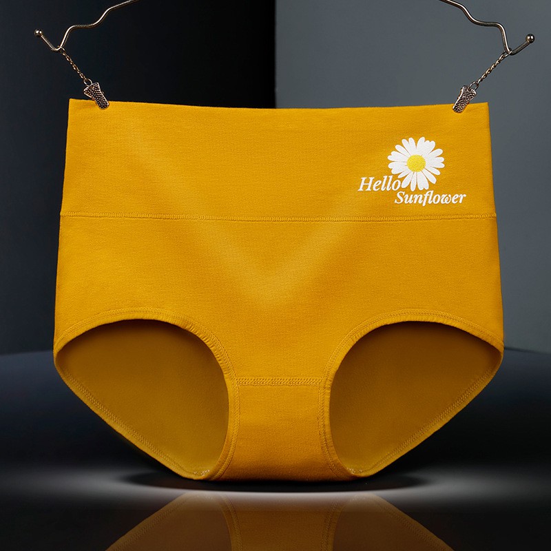 Wanita Celana Dalam Pakaian Dalam Katun Antibakteri High Waist Fashion Simple Briefs
