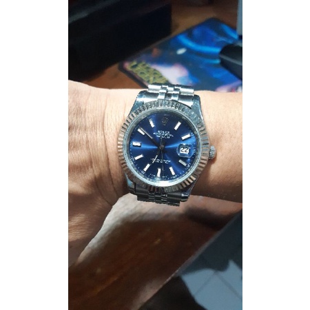 Jam Rolex datejust biru