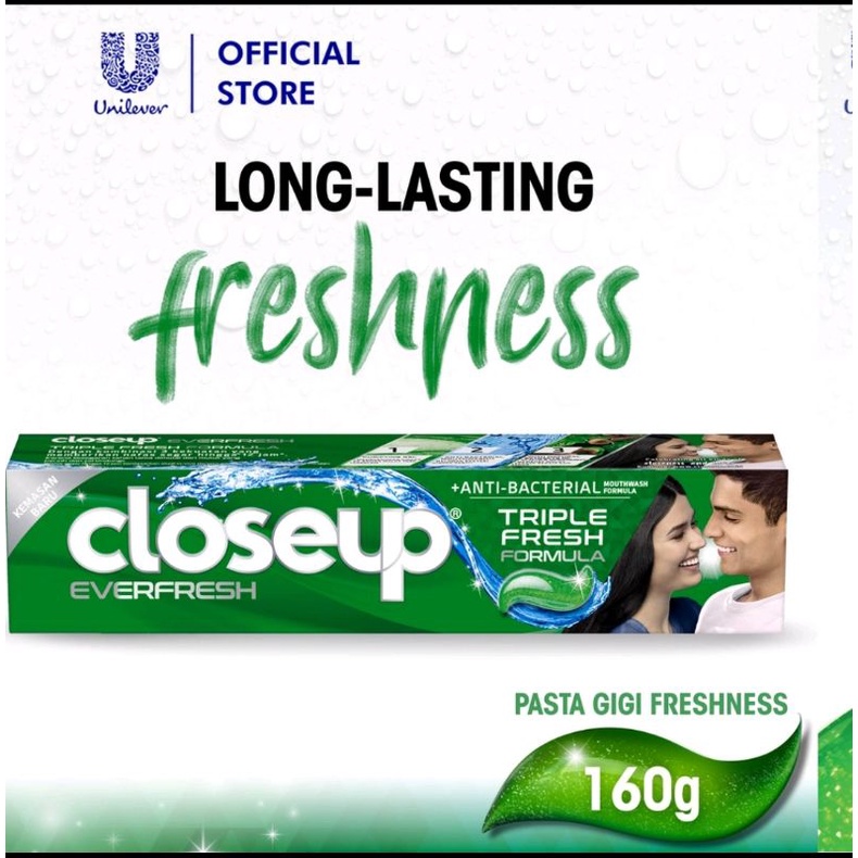 Close Up Pasta Gigi Green Menthol Fresh 160 G - Tooth Paste, Penyegar