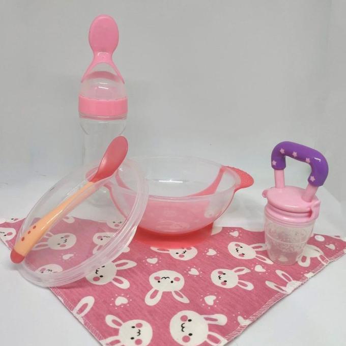 Perlengkapan Makan Bayi / Peralatan Makan Bayi Set / Alat Makan Bayi