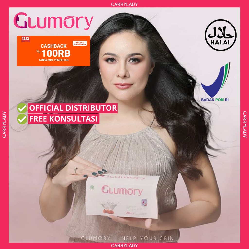 GLUMORY HEALTHY &amp; BEAUTY DRINK 100% ORIGINAL Isi 20 Sachet