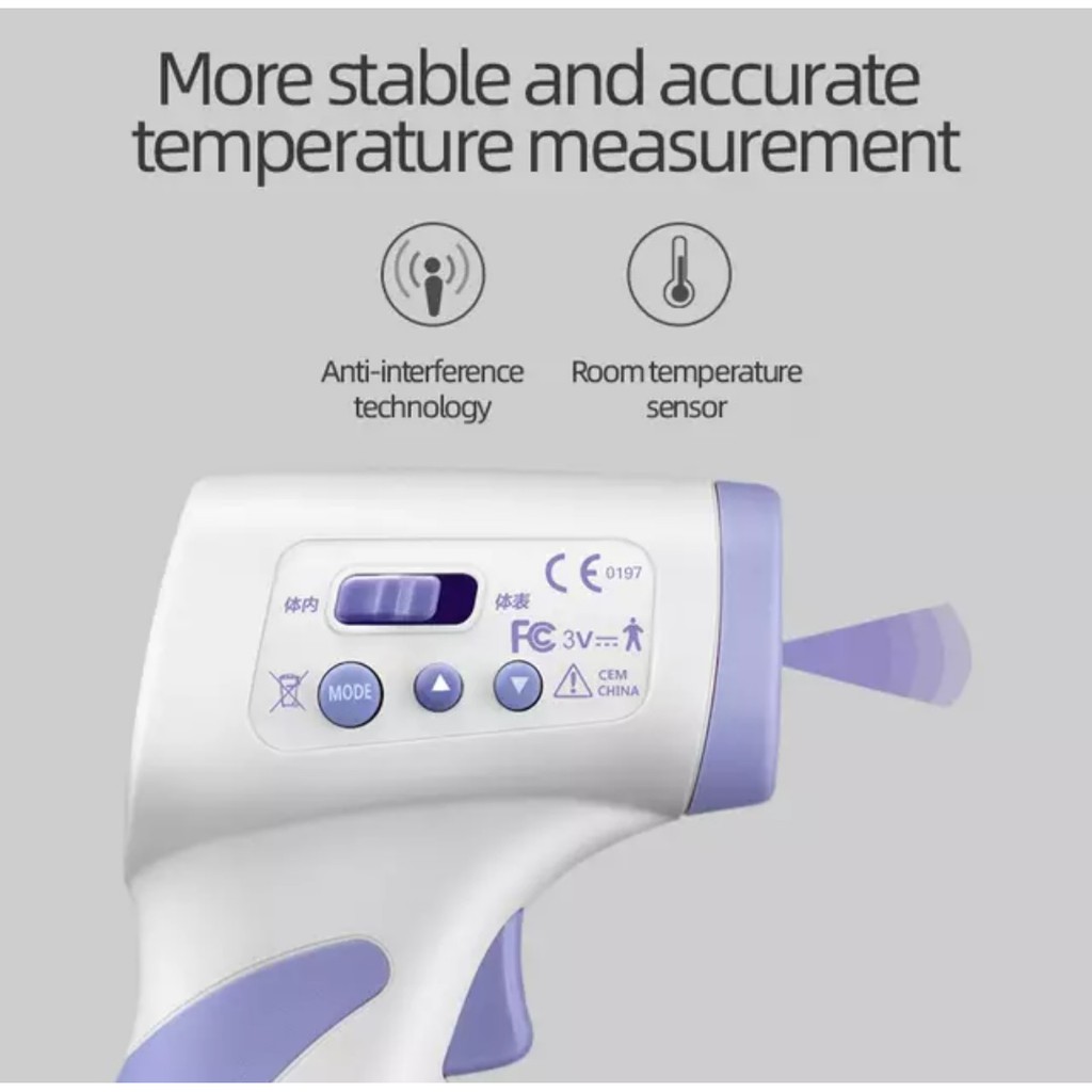 CEM DT-8806S - Non-Contact Infrared Digital Thermometer with LCD Display - Termometer Suhu Tembak