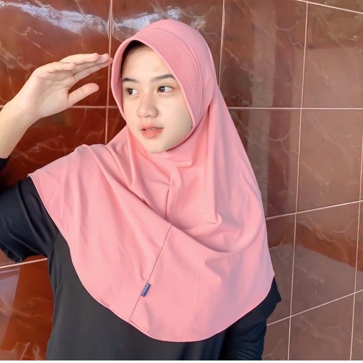 Terbaru.. BERGO HAMIDAH OVAL HIJAB DAILY KERUDUNG JERSEY OVAL PANJANG MENUTUP DADA
