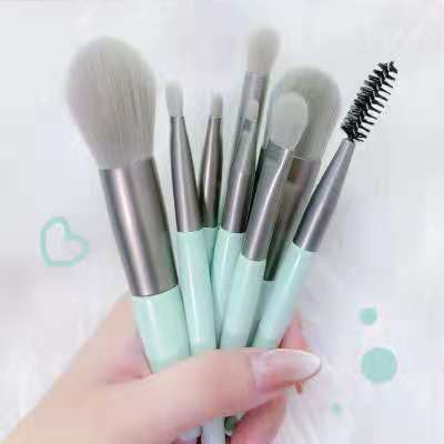 BBS Set Kuas MakeUp 8 in 1/Travel Mini MakeUp Brush Set