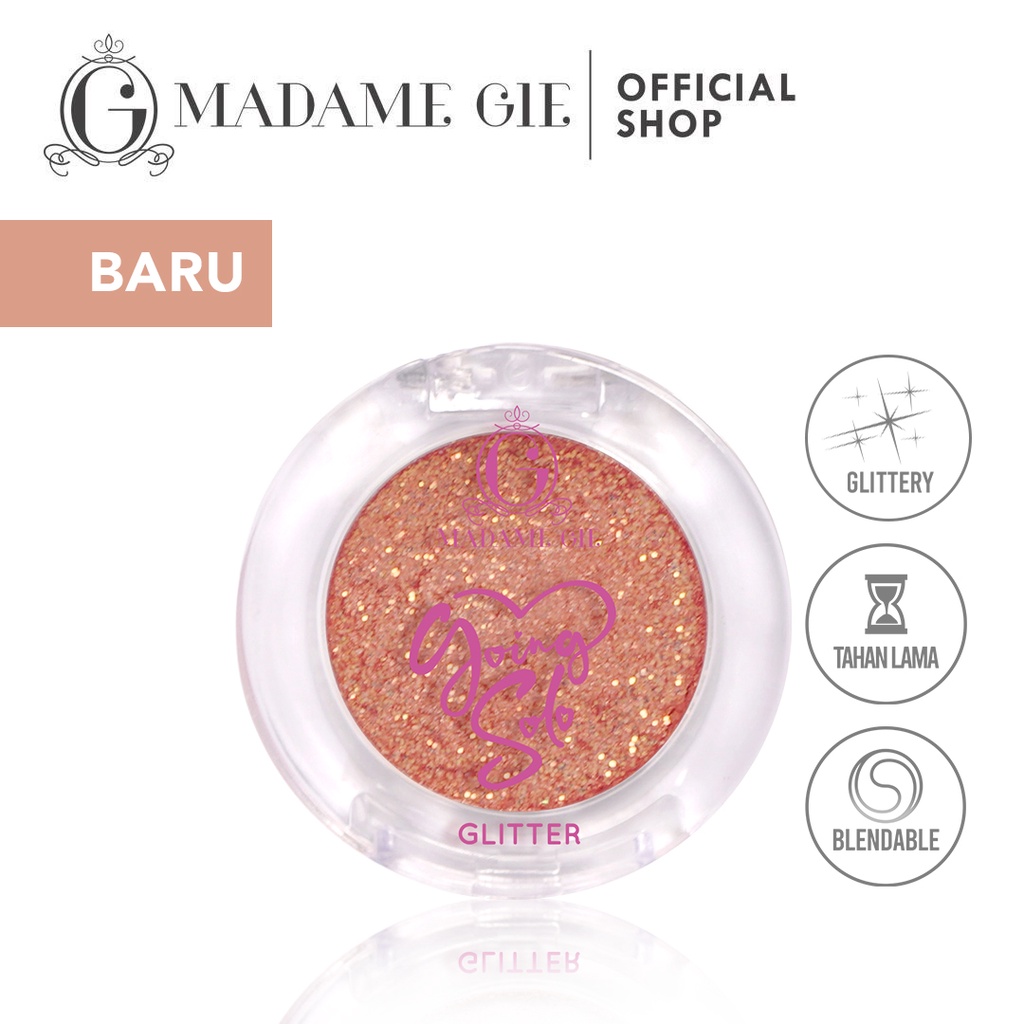 ⭐️ Beauty Expert ⭐️ NUZ - Madame Gie Going Solo Glittery Pressed Eyeshadow MakeUp