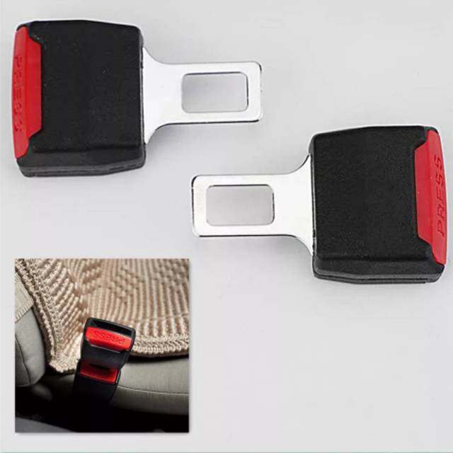 Seat Belt Car Buzzer Stopper Mobil Klip Clip Penghalang Bunyi Sensor Alarm Seatbelt Manual Matic