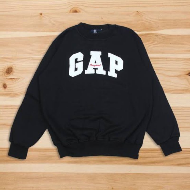 [COD] Crewneck Pria/Wanita original cowok cewek HITAM sweater oblong basic unisex keren