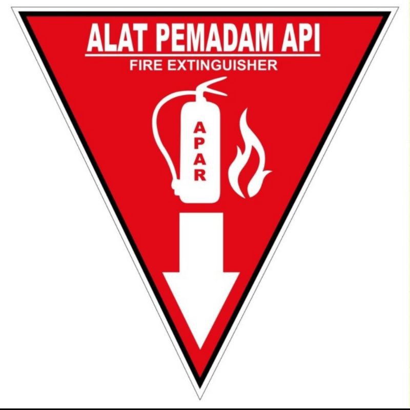 Jual Stiker Vinyl Sign Rambu K Safety Alat Pemadam Api Diameter X