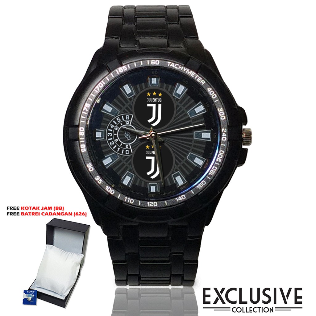 (Bagus Bossku) Jam JUVENTUS NEW Rantai Sport