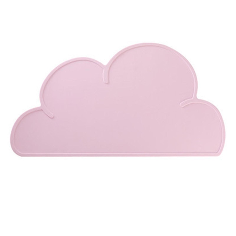 Mary Alas Makan Bayi / Anak Bentuk Awan Bahan Silikon Anti Slip BPA Free Reusable
