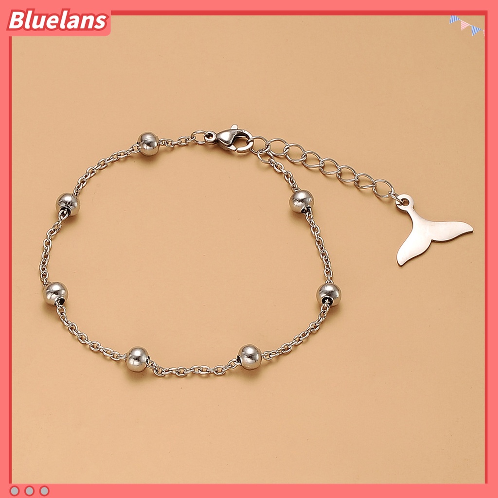 Gelang Rantai Adjustable Desain Ekor Lumba-Lumba Untuk Wanita