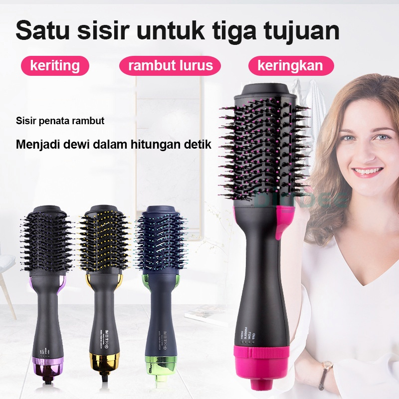 CINSEER 2 in 1 Satu Langkah Sikat Pengering Rambut dan Penata Rambut Penata Rambut Listrik Hot Air Salon Reduce Frizz 1000W