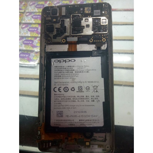 mesin oppo f1f + flexible cas + batrai + backdor belakang