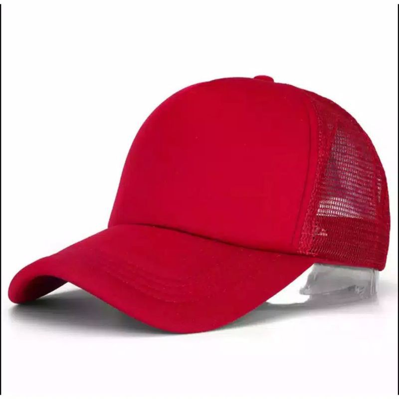 TOPI TRUCKER POLOS TOPI JARING KHUSUS GROSIR TERMURAH