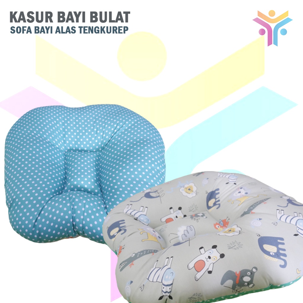 12 || KASUR BAYI BULAT SOFA BAYI ALAS TENGKUREP || BABY LOUNGER KASUR NEW BORN TERMURAH