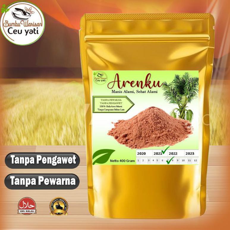 

Best Seller Arenku-Gula Semut Aren-400Gr-Original/Asli Tanpa Campuran-Olahan Petani Indonesia-Manis