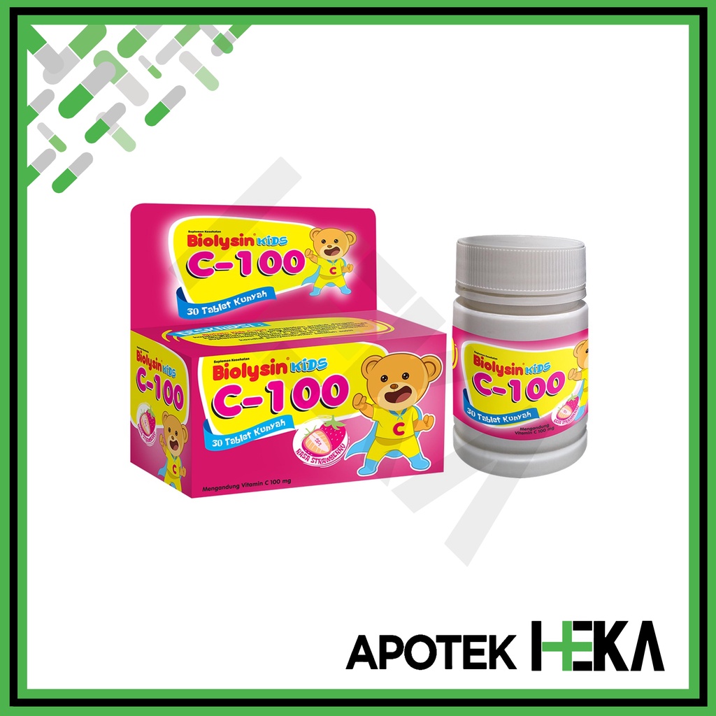 Biolysin Kids C 100 isi 30 Tablet - Vitamin C Anak (SEMARANG)