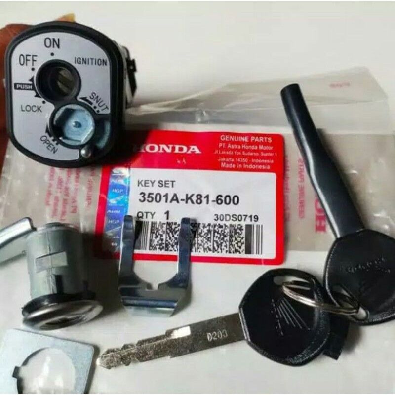 KUNCI KONTAK ASSY HONDA BEAT STREET BEAT ESP BARANG ORIGINAL
