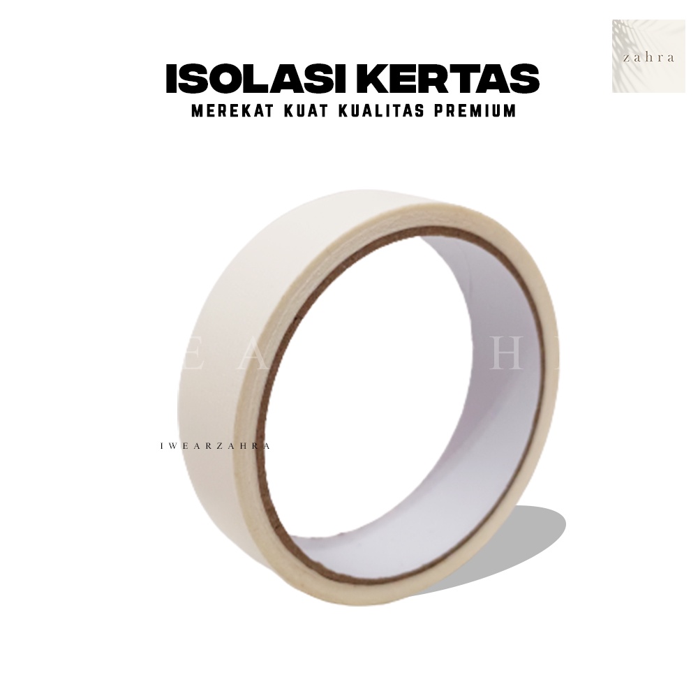 LAKBAN KERTAS 1 INCH - Lakban isolasi kertas 1 inch isolasi masking tape murah