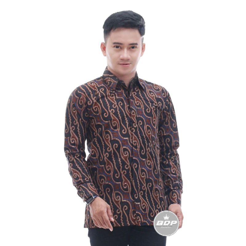 Kemeja batik pria lengan panjang premium terlaris | Batik pria lengan panjang reguler