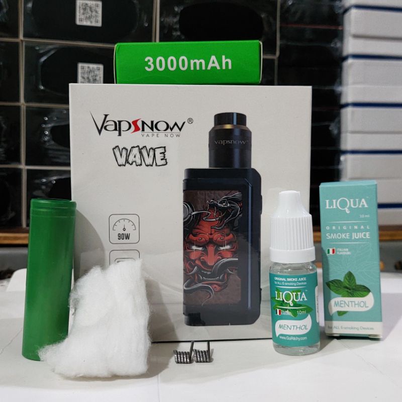 Paket BULL !!! Vave by Vapsnow gratis batrai, koil, kapz, liqwuid