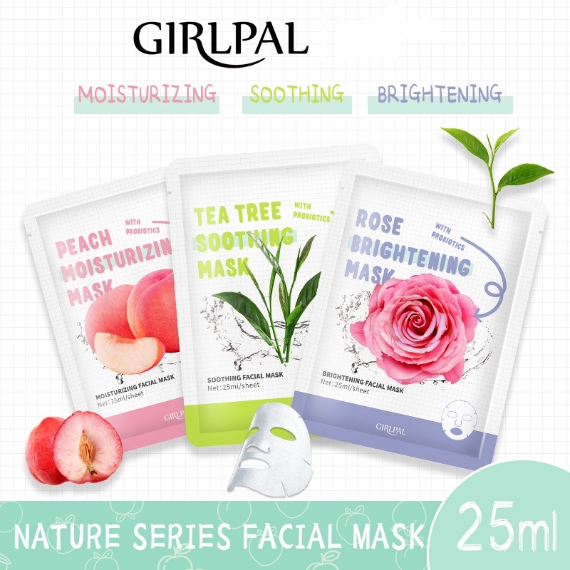 GIRLPAL Nature Sheet Mask  / Serum Sheet Mask 1 pcs